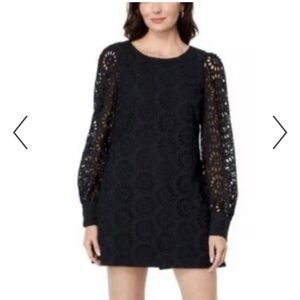 LILLY PULITZER Aisha Onyx Cotton Pinwheel Eyelet Mini Dress Romper - Size 10